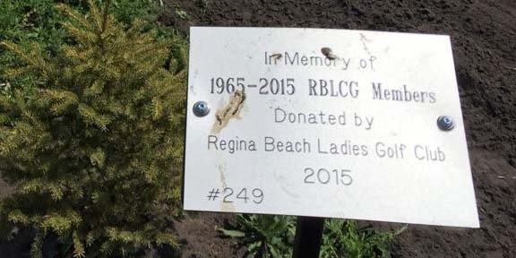 REGINA BEACH LADIES GOLF CLUB MEMORIAL TREE